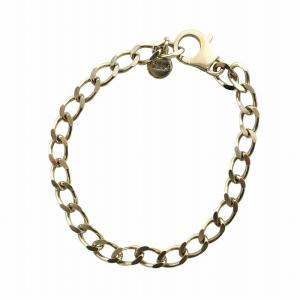 ブレスレット アクセサリー チェーン ロゴ ゴールド色 GY11 /MQ OH