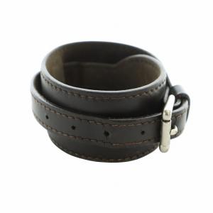 ブレス フォース モノグラム M66500 バングル アクセサリー ブレスレット レザー ロゴ 茶 ブラウン