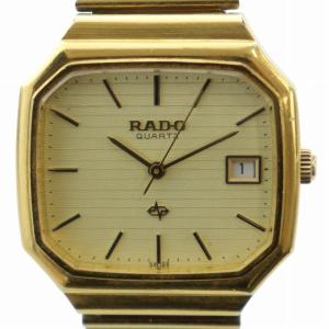 腕時計 ウォッチ クォーツ カレンダー付き ロゴ スクエア ゴールド色 107.9621.2 GY11