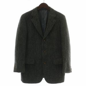 ハリスツイード HARRIS TWEED テーラードジャケット ウール シングル 3B 背抜き センターベント