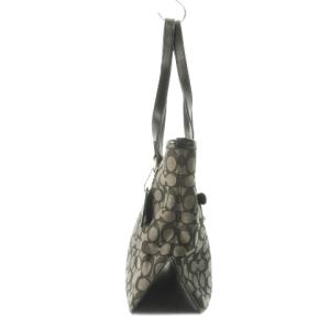 COACH トートバッグ ハンドバッグ キャンバス レザー 革 シグネチャー ロゴ 黒 ブラック F58282 /CK12
