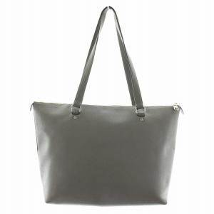 トートバッグ ハンド PVC レザー ロゴ シルバー金具 グレー F79608 /XZ GY18