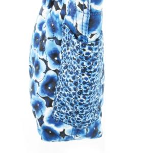MARC by MARC JACOBS トートバッグ キルティング 花柄 ロゴ 総柄 青 ブルー /AO20 GY13