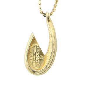 GIVENCHY ヴィンテージ フィッシュフック ネックレス アクセサリー ペンダント ゴールドカラー 金色 GY18 /MQ