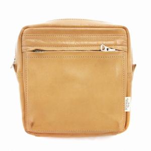 SQUARE WAIST POUCH ウエストバッグ ボディバッグ レザー ベージュ /AE GY18