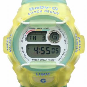 ベビージー Baby-G 腕時計 ウォッチ クォーツ デジタル カレンダー付き 黄 イエロー BG-370