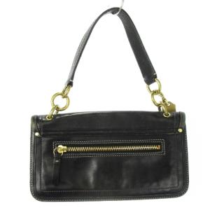 COACH ハンドバッグ ワンハンドル レザー 革 ターンロック 黒 ブラック /CK5 GY18