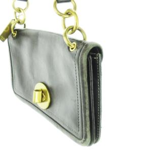 COACH ハンドバッグ ワンハンドル レザー 革 ターンロック 黒 ブラック /CK5 GY18