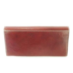 Dakota 長財布 ロングウォレット 小銭入れあり レザー 革 ロゴ型押し 赤 レッド /CK27 GY18