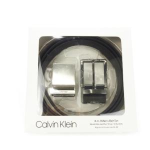 リバーシブル ベルト バックル2点 セット レザー ロゴ ビジネス 32-48 黒 ブラック 11CK010009