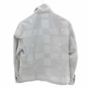 BLACK LABEL CRESTBRIDGE ジャケット ブルゾン ジップアップ シャドーストライプ M ライトグレー /HO GY18