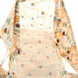 MARNI トートバッグ エコバッグ オープントップ ロゴ 総柄 オレンジ 緑 グリーン SHMH0024A0 TCX85