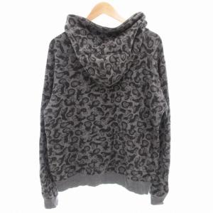 A BATHING APE BABY MILO パーカー フーディ ジップアップ カモフラ L グレー