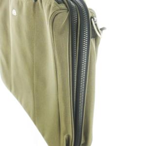 Samsonite ブリーフケース ビジネス 2way ショルダーバッグ ナイロン レザー 革 ロゴ 緑 カーキ /CK11