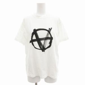 20SS アナーキー Anarchy Tシャツ カットソー 半袖 クルーネック ロゴ 刺繍 S 白 ホワイト
