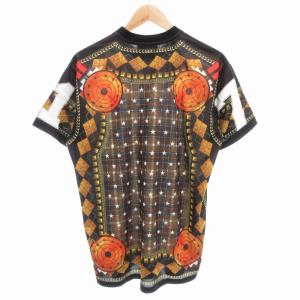 GIVENCHY Tシャツ 半袖 カットソー 星柄 チェック 総柄 XXS 黒 ブラック /GV GY18