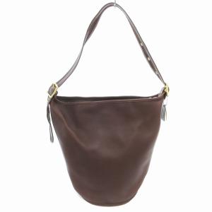 オールドコーチ ヴィンテージ 9085 USA製 ショルダー バッグ レザー 斜めがけ バケツ型 ダークブラウン