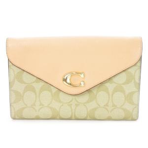 ショルダーバッグ お財布ショルダー ウォレット 2way クラッチ レザー 革 シグネチャー ロゴ チェーン