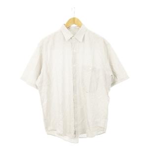 WALL GUY SHIRT PAPAS 半袖シャツ レギュラーカラー コットン ギンガムチェック L