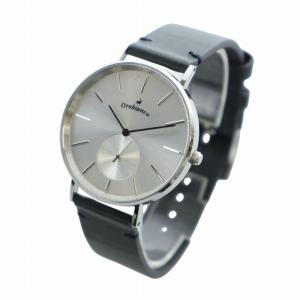 Orobianco 腕時計 ウォッチ クォーツ スモセコ ラウンド レザーベルトシルバー色 OR-0061N GY18 /MQ