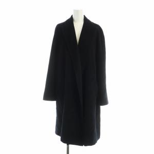 チェスターコート ウール アンゴラ 38 ブラック