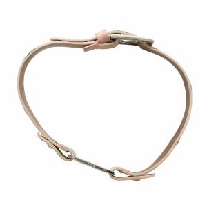 DOLCE&GABBANA チョーカー アクセサリー レザー ロゴ ラインストーン ピンク GY18 /MQ