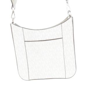 MICHAEL KORS ショルダーバッグ レザー シグネチャー MK柄 総柄 白 ホワイト グレー /AH1 GY18