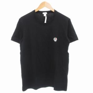 アンダーウエア UNDER EWEAR Tシャツ 半袖 クルーネック 刺繍ロゴ M 黒 ブラック /GV