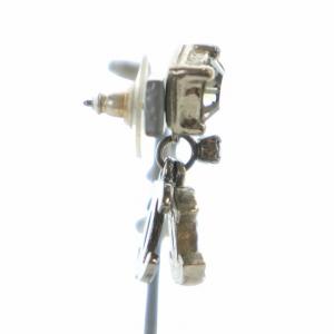 CHANEL ピアス ココマーク ラインストーン シルバーカラー