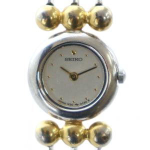 腕時計 バングルウォッチ ブレスウォッチ クォーツ ラウンド シルバー色 1E20-0C40 GY18