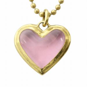 ネックレス アクセサリー ペンダント ロゴ ハート ゴールド色 GY18 /MQ