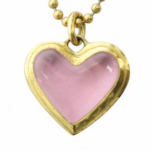 COACH ネックレス アクセサリー ペンダント ロゴ ハート ゴールド色 GY18 /MQ