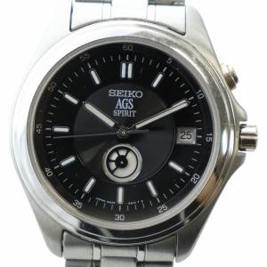 スピリット SPIRIT 腕時計 ウォッチ 自動巻き 黒文字盤 デイト カレンダー付き ロゴ シルバー色