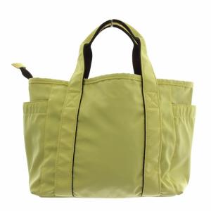 TOMMY HILFIGER ハンドバッグ トート ナイロン ロゴ 黄色 イエロー /XZ GY18