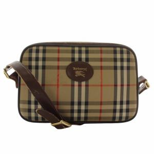 ショルダーバッグ ノバチェック ベージュ ブラウン