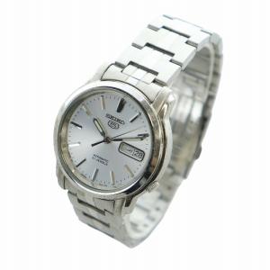 SEIKO ファイブ 5 腕時計 ウォッチ 自動巻き デイト カレンダー付き ロゴ 21石 シルバー色 7S26-03S0