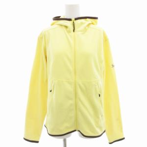 フリースジップアップパーカー ジャケット ポーラテック トリミング 始祖鳥 刺繍 M 黄 イエロー /GV