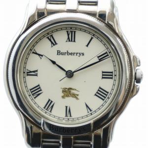 腕時計 クォーツ ロゴ ローマン シルバーカラー 5530-F52339