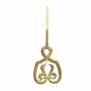 Christian Dior ピンブローチ アクセサリー ロゴ ゴールド色 GY18 /MQ OH