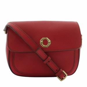 ショルダーバッグ レザー ロゴ ゴールド金具 赤 レッド /XZ GY18