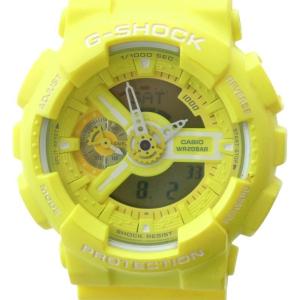 腕時計 ウォッチ クォーツ アナデジ カレンダー付き 黄 イエロー GA-110BC GY18 /MQ