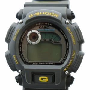 ジャンク品 腕時計 ウォッチ ソーラー カレンダー付き クロノグラフ デジタル 黄 イエロー DW-9000