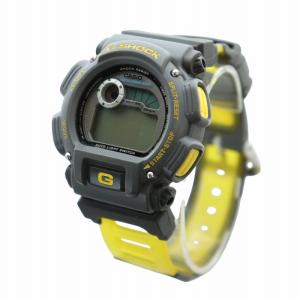 CASIO G-SHOCK ジャンク品 腕時計 ウォッチ ソーラー カレンダー付き クロノグラフ デジタル 黄 イエロー DW-9000