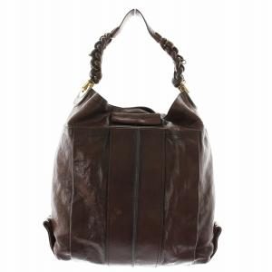 エロイーズ トートバッグ ハンド レザー 茶色 ブラウン /XZ GY18