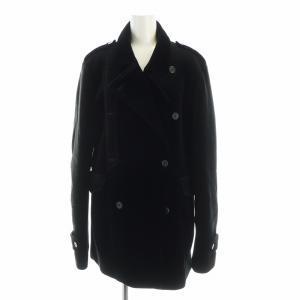 ベルベットコート 総裏地 長袖 ロング ダブル 48 黒 ブラック GY18 /MQ