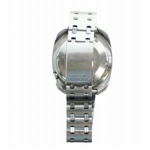 SEIKO 5actus 腕時計 ウォッチ 23石 自動巻き カレンダー付き デイト 白文字盤 ロゴ シルバー色 6106-8400