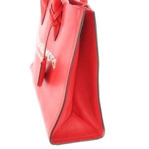 MICHAEL KORS トートバッグ ハンドバッグ レザー 革 シボ革 ロゴ 赤 レッド /CK22 GY18