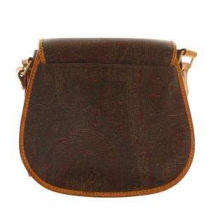 ETRO ショルダーバッグ PVC レザー ペイスリー柄 総柄 茶色 ブラウン /XZ GY18
