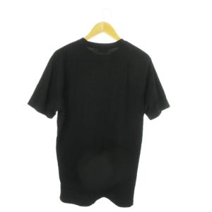 DIESEL Tシャツ カットソー 半袖 クルーネック コットン ロゴ L 黒 ブラック /AO9 GY18