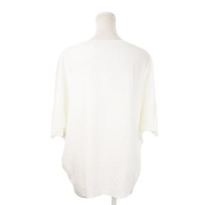 自由区 23SS クレープ ストレッチ ドルマン ニット カットソー 七分袖 薄手 大きいサイズ 44 XXL